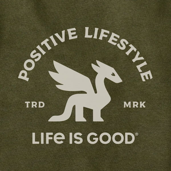 Life Is Good Adult Unisex Positive Lifestyle Dragon Every Wear Hoodie Sweatshirt