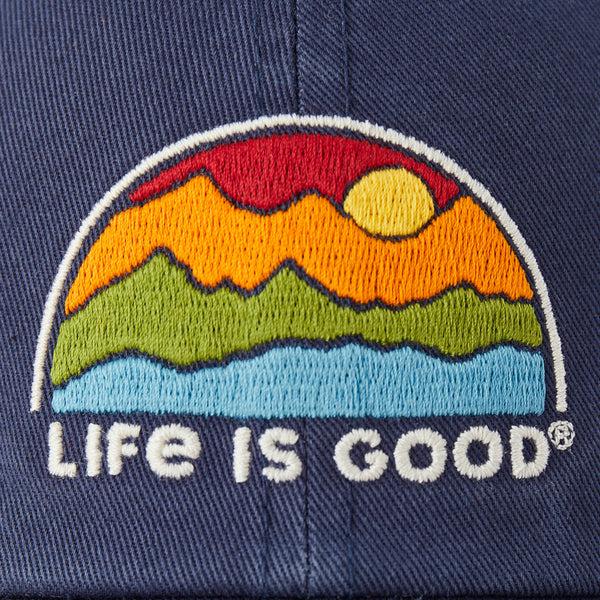 Life Is Good Adult Unisex Rainbow Mountains Chill Cap