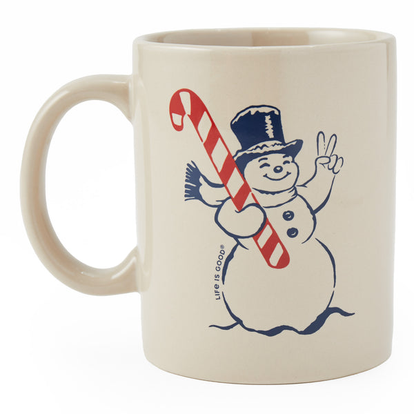 life is good Adult Unisex Retro Peace Snowman Jake's Mug