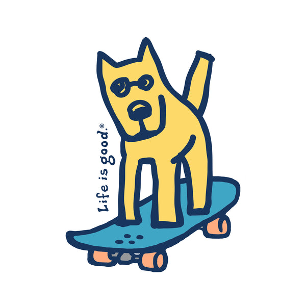 life is good Adult Unisex Rocket Skateboard Small Die Cut Sticker