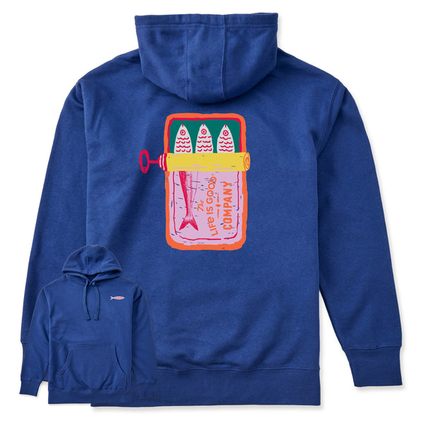 life is good Adult Unisex Sardine Tin Every Wear Hoodie Sweatshirt