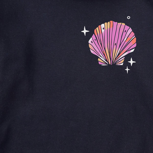 Life Is Good Adult Unisex Seashell Heart Every Wear Crew Sweatshirt