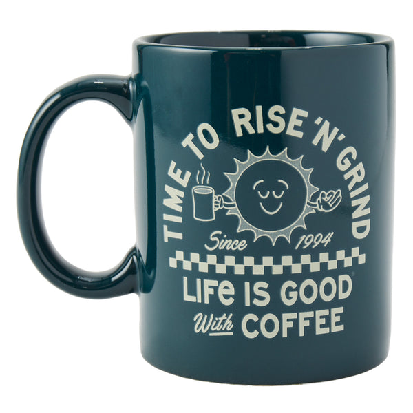 life is good Adult Unisex Showtime Rise Coffee Sun Jake's Mug