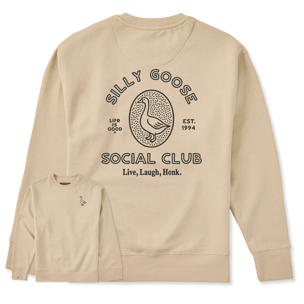 life is good Adult Unisex Silly Goose Social Club Every Wear Crew Sweatshirt