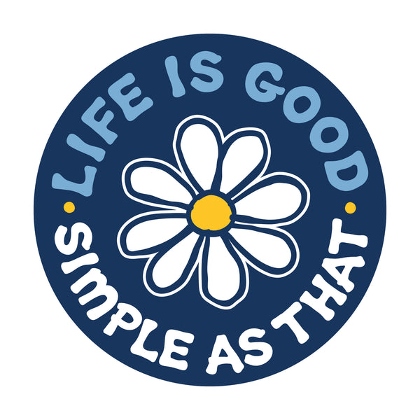 life is good Adult Unisex Simple as That Daisy Magnet