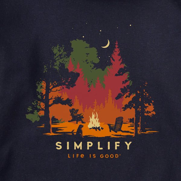Life Is Good Adult Unisex Simplify Campfire Every Wear Crew Sweatshirt