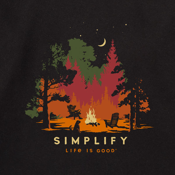 Life Is Good Adult Unisex Simplify Campfire Every Wear Hoodie Sweatshirt