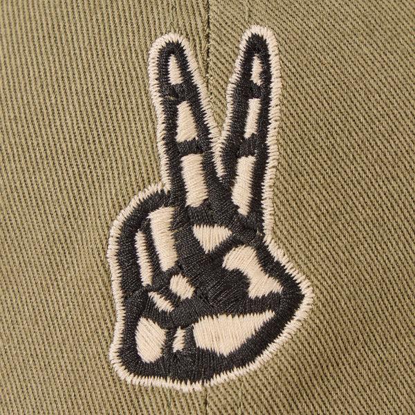Life Is Good Adult Unisex Skeleton Peace Hand Chill Cap