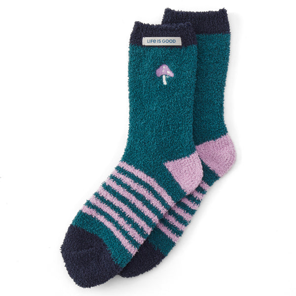 Life Is Good Adult Unisex Spruce Green Snuggle Sock