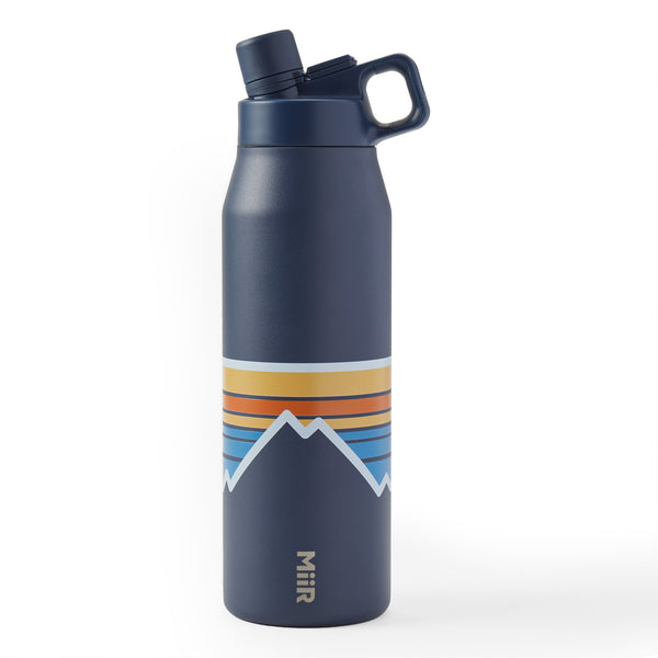 Life Is Good Adult Unisex Stripe Mountains 32 Oz. Twist Top Bottle
