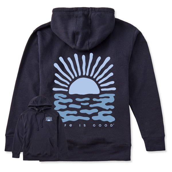 life is good Adult Unisex Sun Over the Water Every Wear Hoodie Sweatshirt