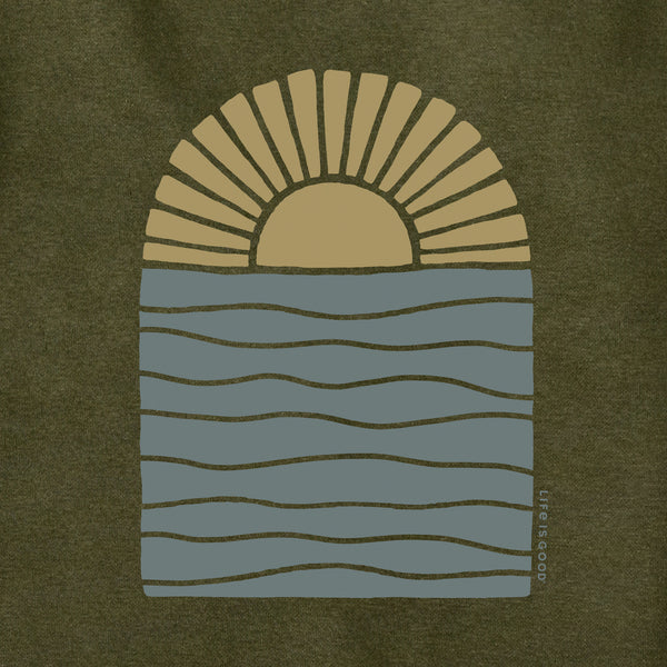 Life Is Good Adult Unisex Sun Over Water Every Wear Hoodie Sweatshirt