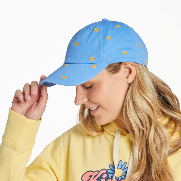 Life Is Good Adult Unisex Sunflower Pattern Chill Cap