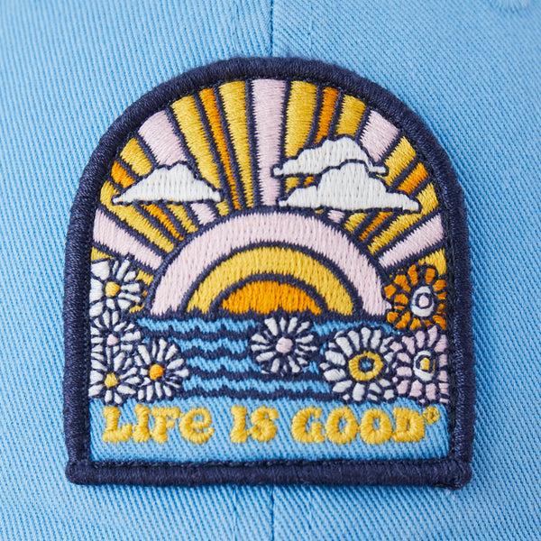 Life Is Good Adult Unisex Sunrise Flowers Soft Mesh Back Cap