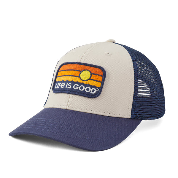life is good Adult Unisex Sunrise Water Stripe Trucker