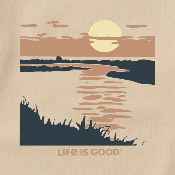 Life Is Good Adult Unisex Sunset Marsh Every Wear Crew Sweatshirt