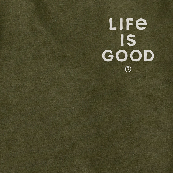 Life Is Good Adult Unisex Take It Outside Sketch Mountain Every Wear Hoodie Sweatshirt