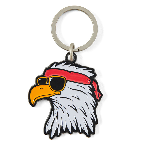 Life Is Good Adult Unisex Tie Dye Patriotic Eagle Kind Keychain