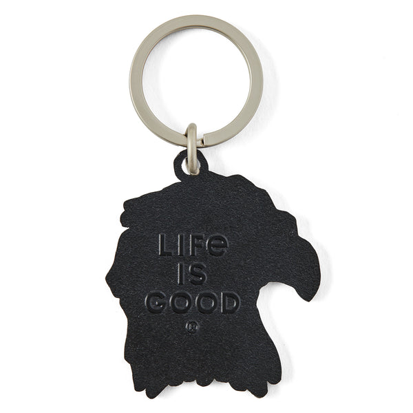 Life Is Good Adult Unisex Tie Dye Patriotic Eagle Kind Keychain