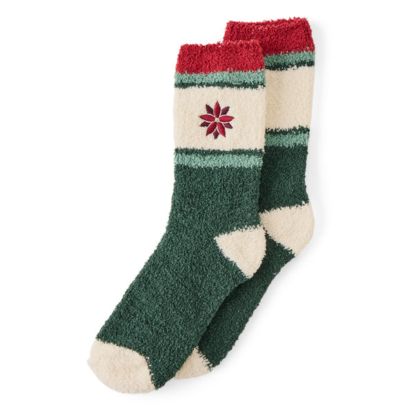 life is good Adult Unisex Treeline Green Snuggle Sock
