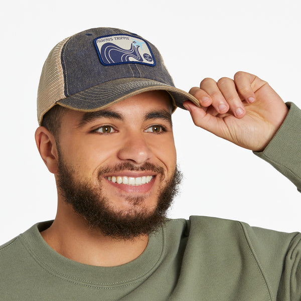 life is good Adult Unisex Trippin' Plane Old Favorite Mesh Back Cap