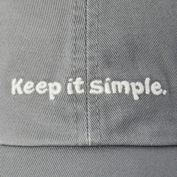 Life Is Good Adult Unisex Vintage Keep It Simple Chill Cap