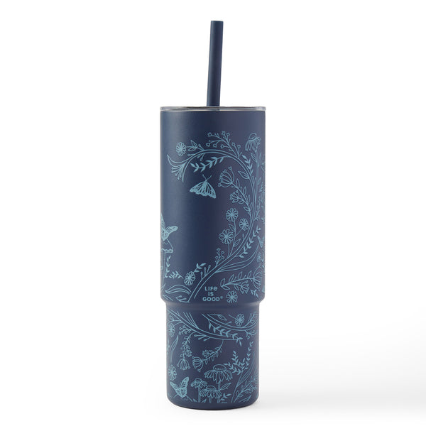 Life Is Good Adult Unisex Wildflower Meadow 32 Oz. Cup And Straw