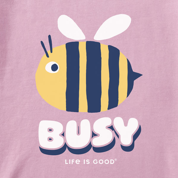 Life Is Good Baby Busy Bee Short Sleeve Crusher Baby Bodysuit