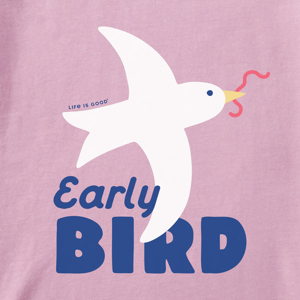 Life Is Good Baby Early Bird Long Sleeve Crusher Baby Bodysuit