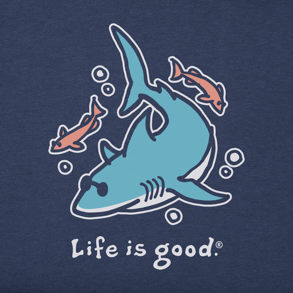 Life Is Good Baby LIG Cool Shark Short Sleeve Crusher Baby Bodysuit