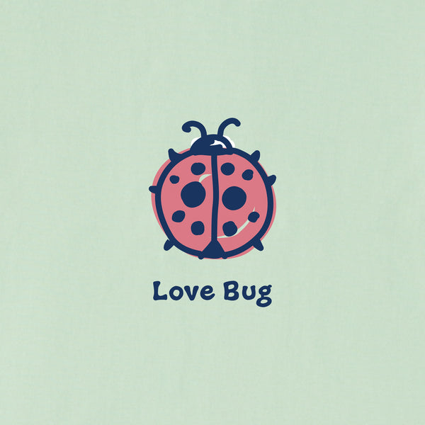 Life Is Good Baby Love Bug Ladybug Short Sleeve Crusher Baby Bodysuit