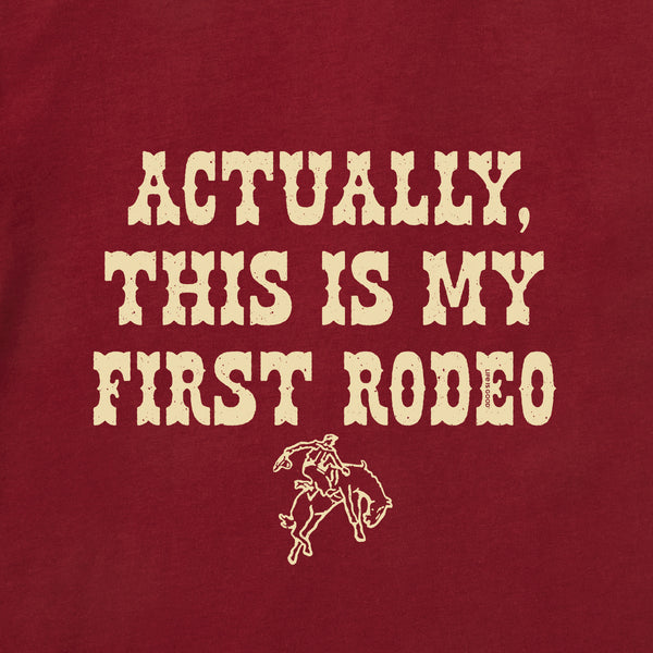 Life Is Good Baby Woodcut First Rodeo Long Sleeve Crusher Baby Bodysuit