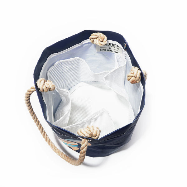 Life Is Good Beach Scene Turtle Sea Bags Beachcomber Bucket Bag