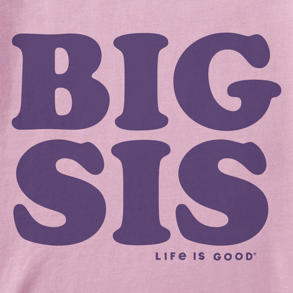 Life Is Good Big Sis Short Sleeve Toddler Crusher Tee