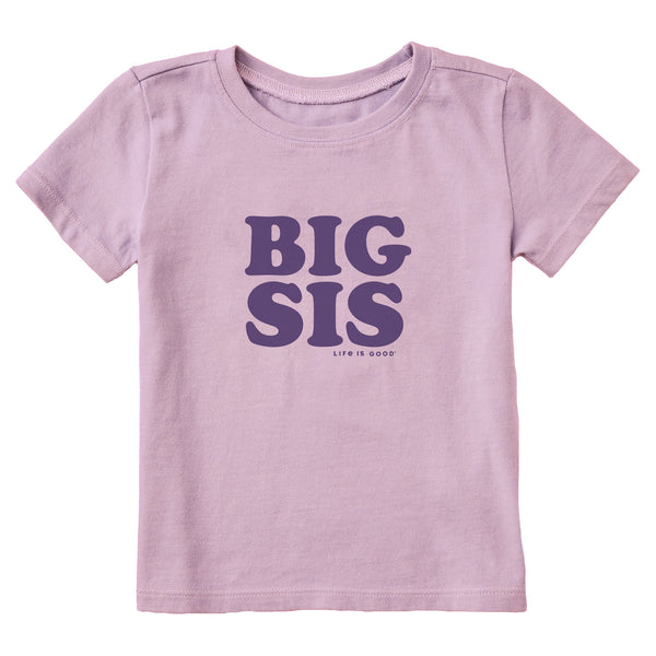 Life Is Good Big Sis Short Sleeve Toddler Crusher Tee