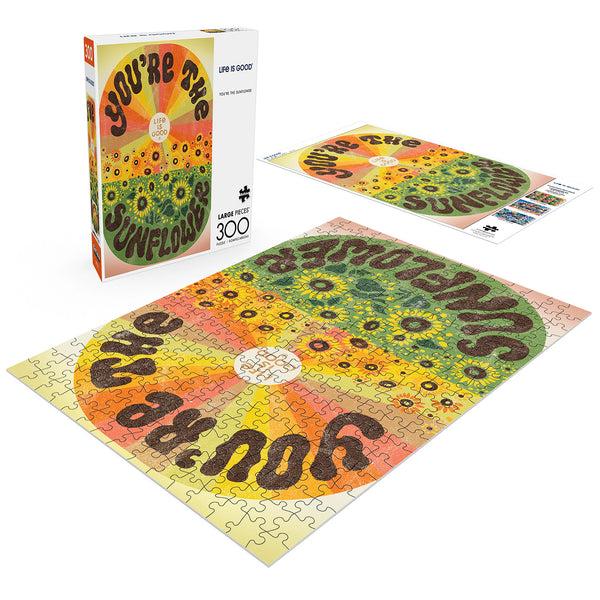 Life Is Good Buffalo Games You're The Sunflower 300 Piece Jigsaw Puzzle