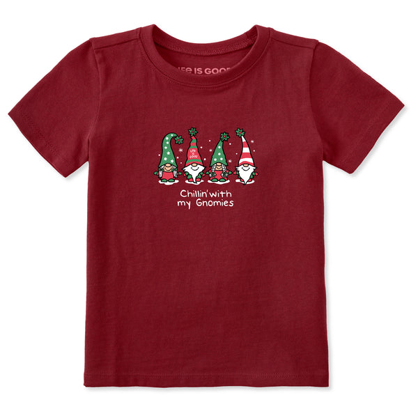life is good Chillin' with my Gnomies Fam Short Sleeve Toddler Crusher Tee