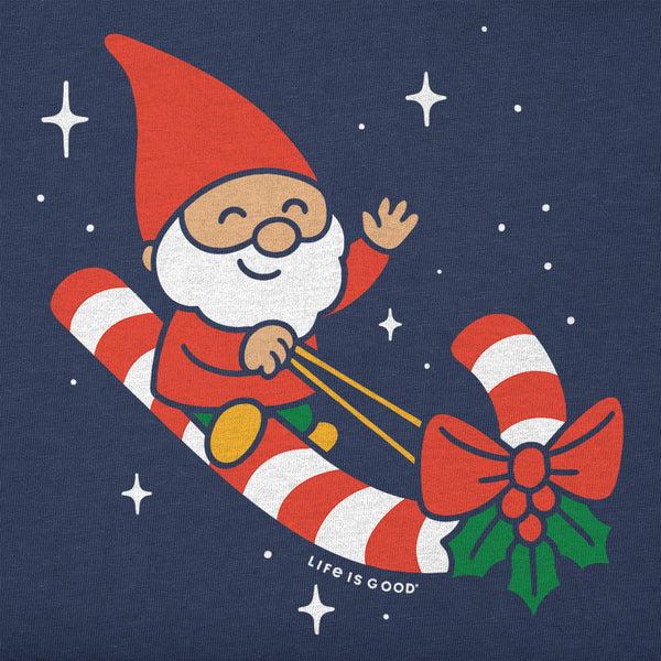 Life Is Good Gnome On A Cane Short Sleeve Toddler Crusher Tee
