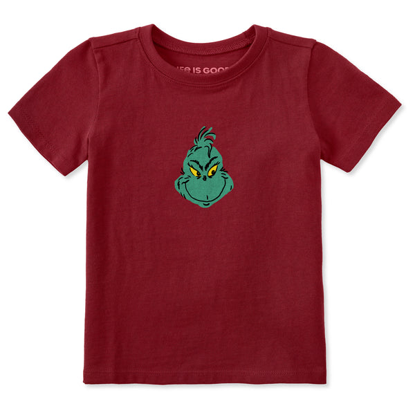 life is good Grinch Mini Face Short Sleeve Toddler Crusher Tee