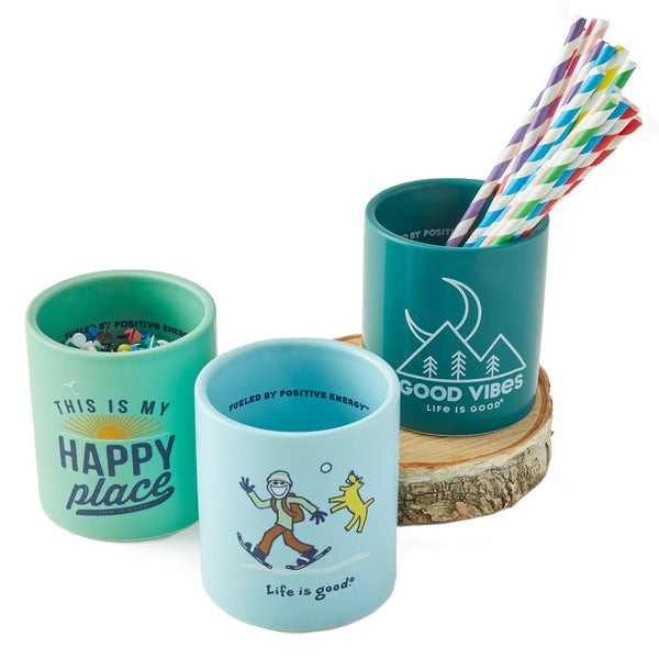 Life Is Good Have A Nice Daisy 12oz Ceramic Soy Candle