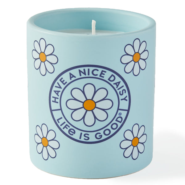 life is good Have a Nice Daisy 12oz Ceramic Soy Candle