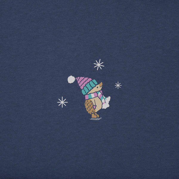 Life Is Good Ice Skating Cuties Long Sleeve Toddler Crusher Tee