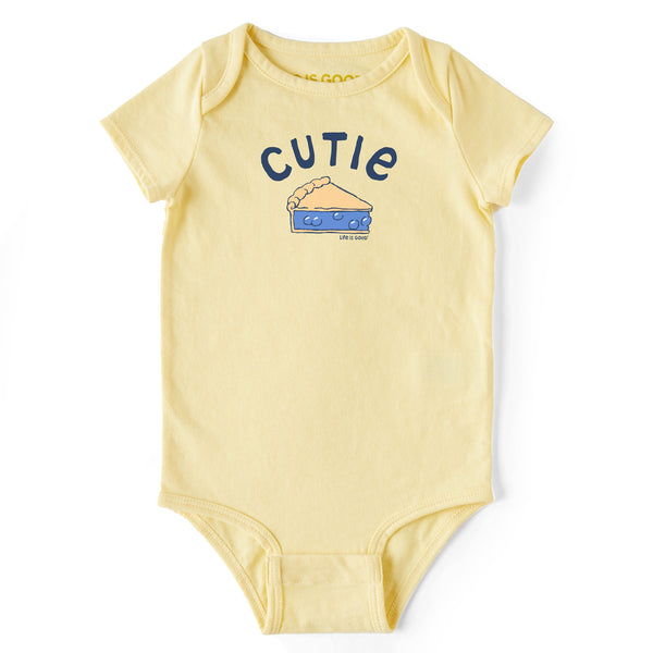 life is good Infant Cutie Pie Short Sleeve Crusher Baby Bodysuit