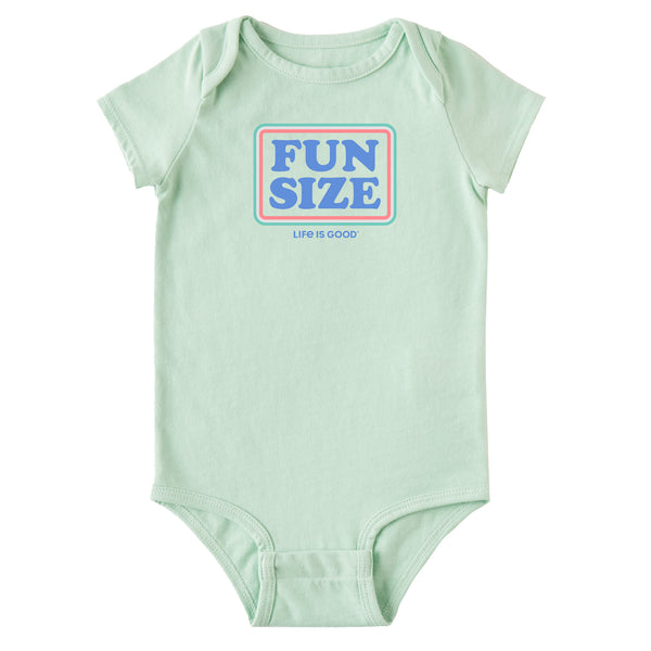 life is good Infant Fun Size Short Sleeve Crusher Baby Bodysuit