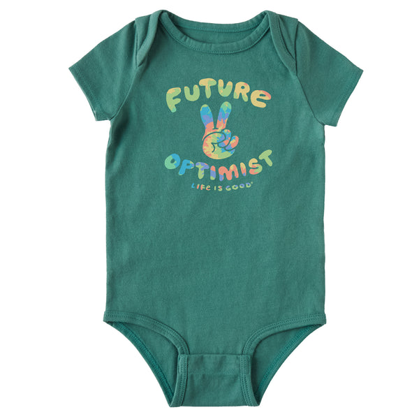 life is good Infant Future Optimist Short Sleeve Crusher Baby Bodysuit