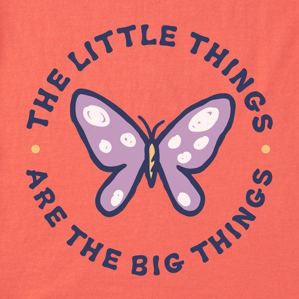 Life Is Good Infant Little Things Butterfly Short Sleeve Crusher Baby Bodysuit