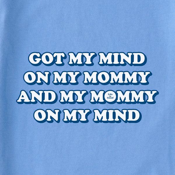 Life Is Good Infant Mommy On My Mind Short Sleeve Crusher Baby Bodysuit
