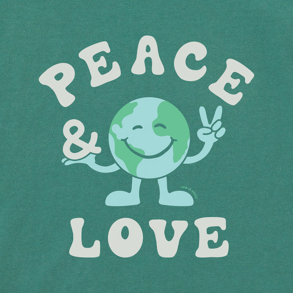 Life Is Good Infant Peace U0026 Love Earth Short Sleeve Crusher Baby Bodysuit