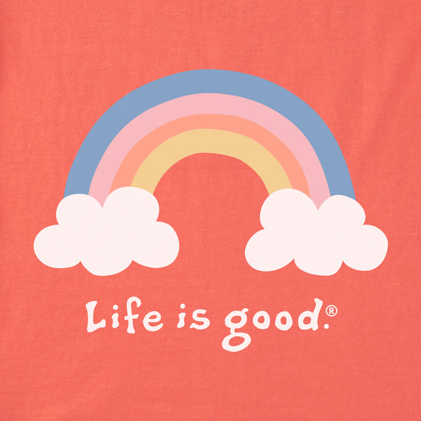 Life Is Good Infant Rainbow Short Sleeve Crusher Baby Bodysuit