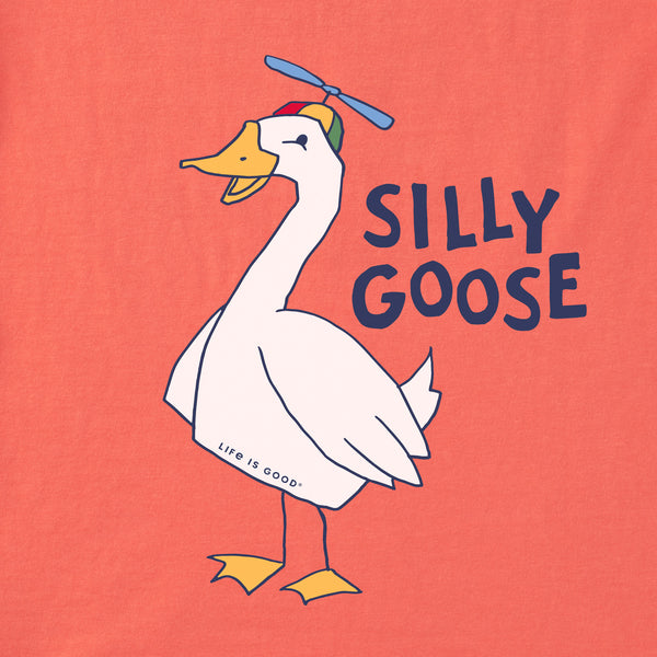 Life Is Good Infant Silly Goose Short Sleeve Crusher Baby Bodysuit